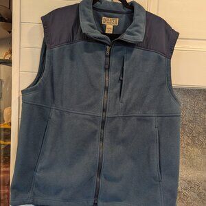 Duluth Trading Company Men's Shoreman Fleece Gridlock Vest Blue XL Tall